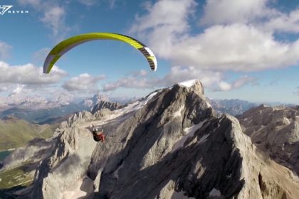 Rook2 paraglider proto trough Dolomites